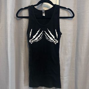 Skeleton Hand Tank Top